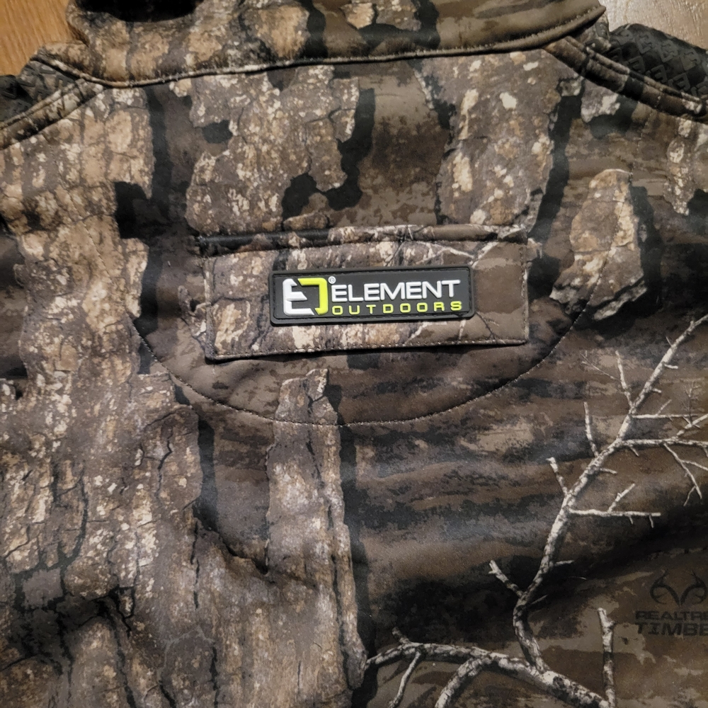 Element Outdoors Prime Series Mid Season jacket Realtree Timber Sz Lg Hunting - Picture 6 of 12